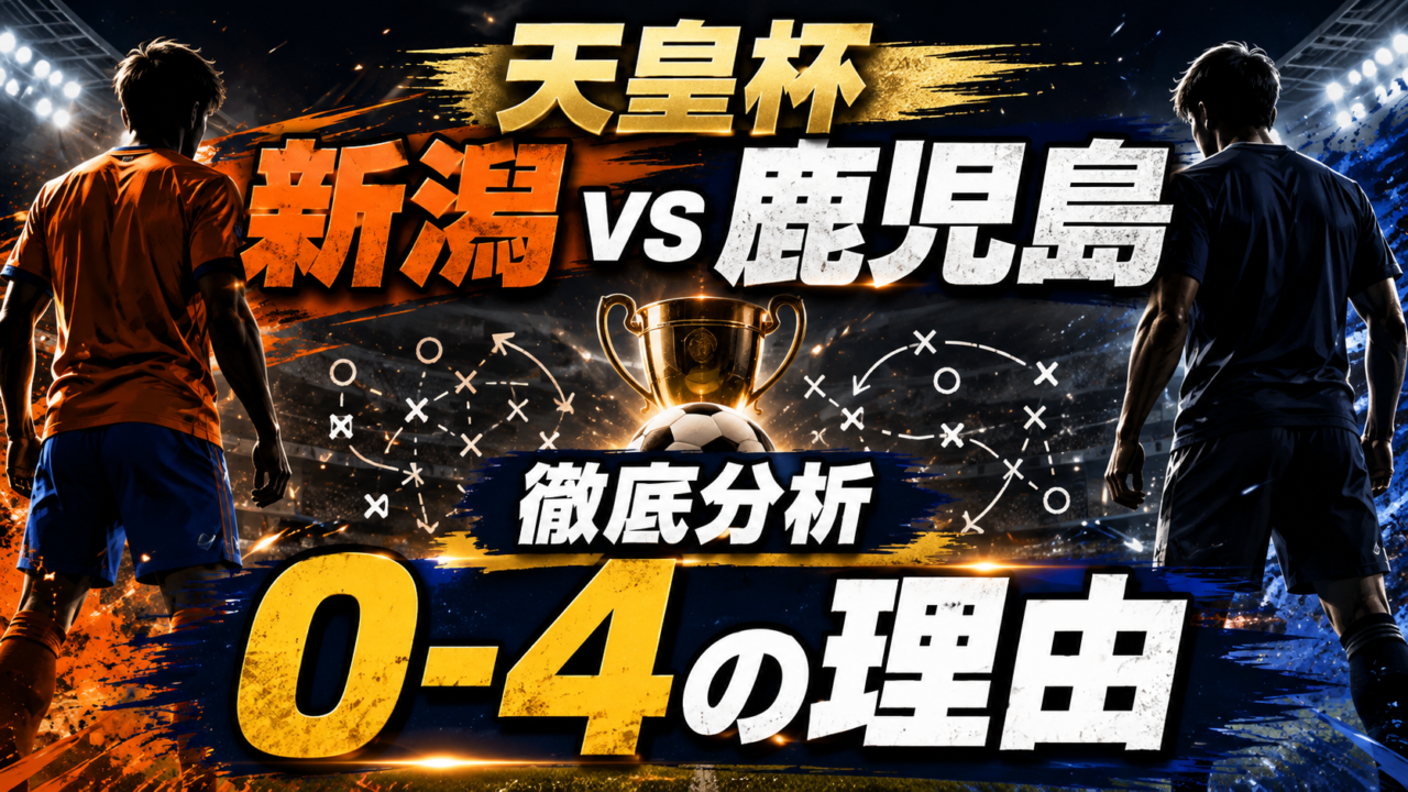 【天皇杯2026】アルビレックス新潟vs鹿児島ユナイテッドFC徹底分析｜0-4完敗の理由は？スタメン・得点経過・見どころを解説