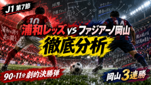 【J1第7節】浦和レッズvsファジアーノ岡山 徹底分析|90+11分に立田悠悟が劇的決勝弾!岡山が3連勝 【J1第7節】浦和レッズvsファジアーノ岡山 徹底分析|90+11分に立田悠悟が劇的決勝弾!岡山が3連勝