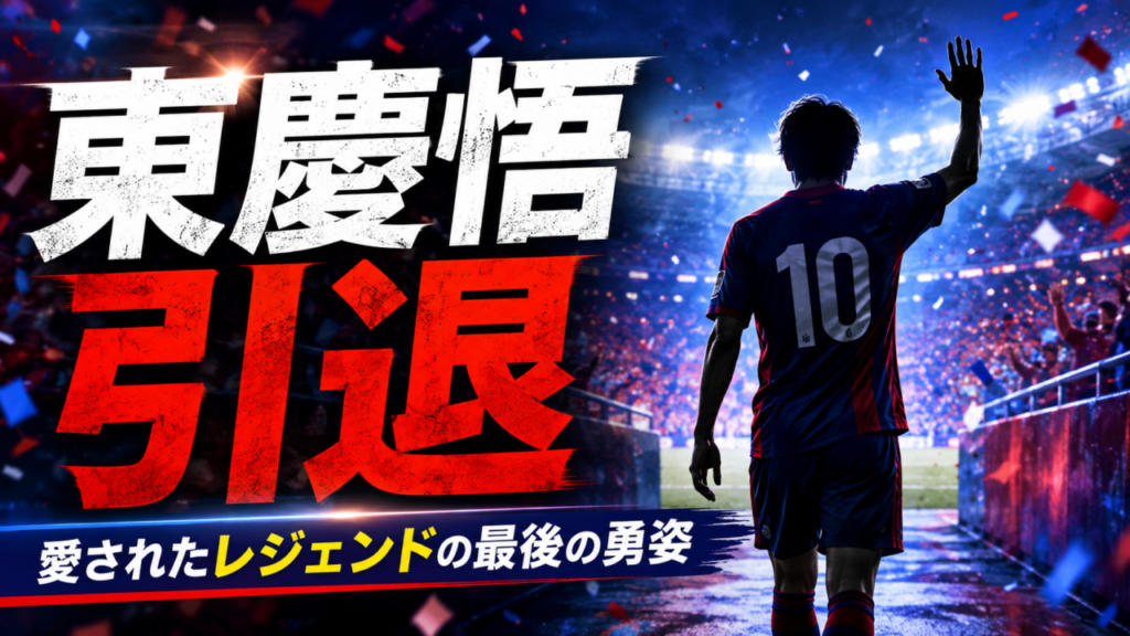 【FC東京サポ必見】東慶悟が現役引退｜青赤13年のレジェンドが残した記憶、名場面3選と今後の指導者キャリア
