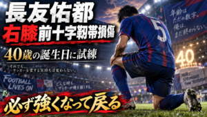 【FC東京】長友佑都が右膝前十字靭帯損傷…40歳の誕生日に負傷、それでも「必ず強くなって戻る」