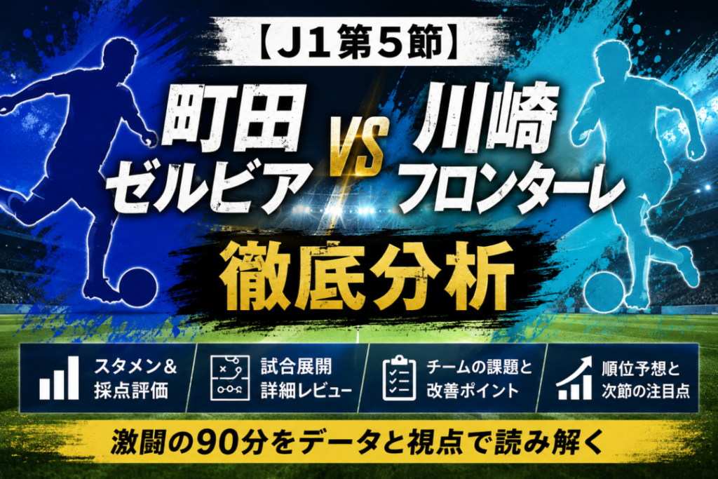 【J1第5節・町田2-1川崎F】小川航基が圧巻2発!FC町田ゼルビアvs川崎フロンターレ徹底分析・全選手採点 【J1第5節・町田2-1川崎F】小川航基が圧巻2発!FC町田ゼルビアvs川崎フロンターレ徹底分析・全選手採点