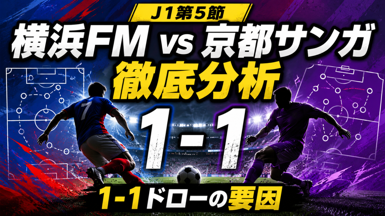 【J1第5節】横浜F・マリノスvs京都サンガ徹底分析|1-1ドローの要因は?スタメン・全選手採点・課題と次節展望 【J1第5節】横浜F・マリノスvs京都サンガ徹底分析|1-1ドローの要因は?スタメン・全選手採点・課題と次節展望