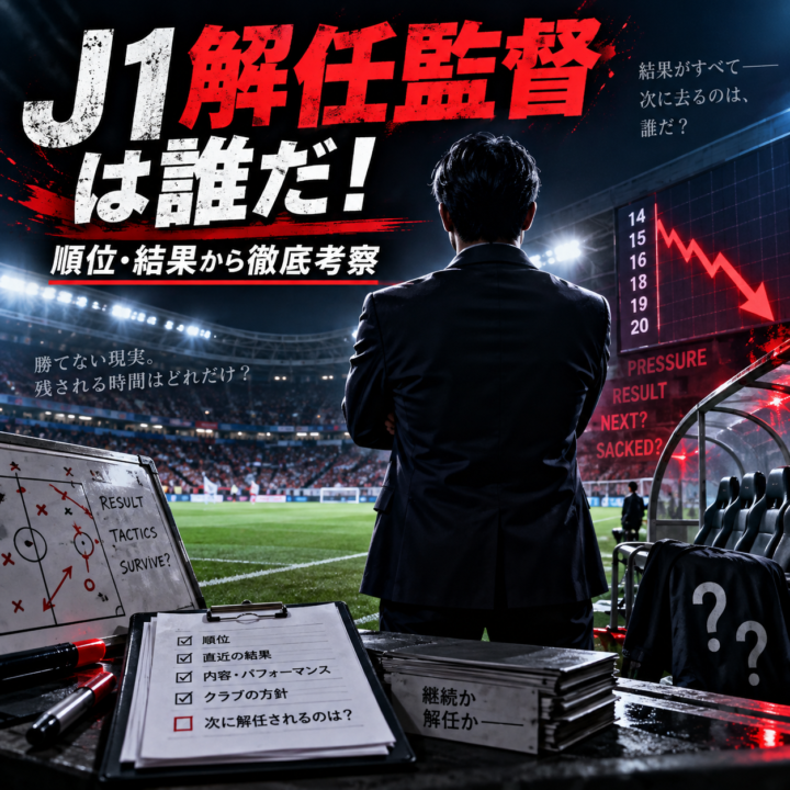 【J1監督解任予想】次に動くクラブはどこ?第6節終了時点の「危険度ランキング」を徹底考察 【J1監督解任予想】次に動くクラブはどこ?第6節終了時点の「危険度ランキング」を徹底考察