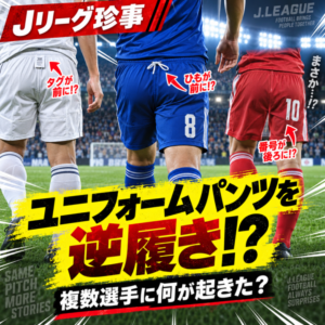 【Jリーグ珍事】まさかの3選手がユニフォームパンツを前後逆に!?同じ第6節で相次ぎSNS騒然…なぜ起きた? 【Jリーグ珍事】まさかの3選手がユニフォームパンツを前後逆に!?同じ第6節で相次ぎSNS騒然…なぜ起きた?