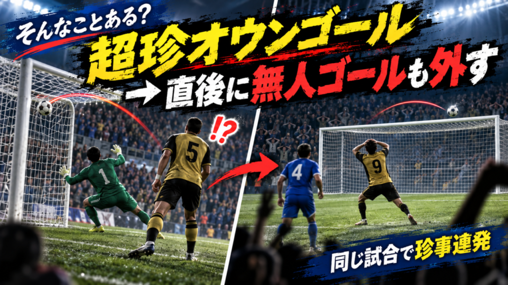 【海外サッカー珍プレー】「そんなことある？」衝撃オウンゴール→無人ゴール失敗！バーミンガムvsウルブズで珍事連発