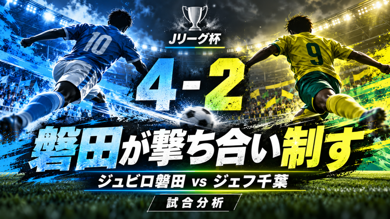 【Jリーグ杯】ジュビロ磐田4-2ジェフ千葉|ペイショット2発、2-2から突き放した磐田が3回戦へ 【Jリーグ杯】ジュビロ磐田4-2ジェフ千葉|ペイショット2発、2-2から突き放した磐田が3回戦へ