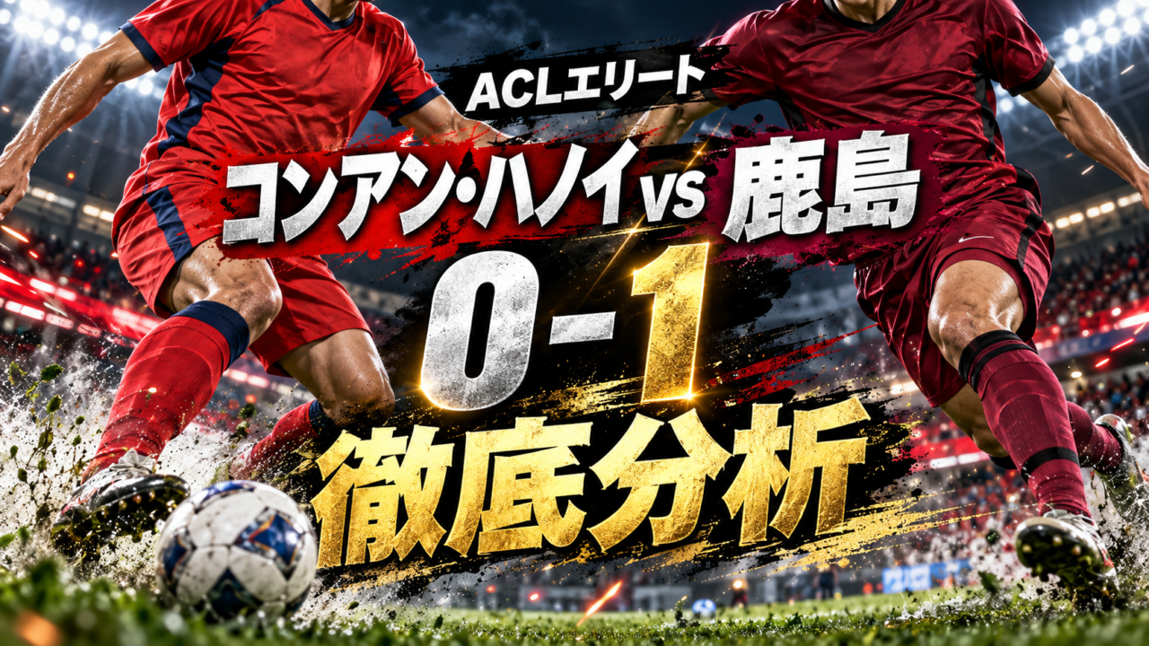 【ACLエリート第2節】コンアン・ハノイvs鹿島アントラーズ徹底分析|柴崎岳が決勝点を誘発!早川友基の好守で完封、苦しいアウェー戦を制し開幕2連勝! 【ACLエリート第2節】コンアン・ハノイvs鹿島アントラーズ徹底分析|柴崎岳が決勝点を誘発!早川友基の好守で完封、苦しいアウェー戦を制し開幕2連勝!