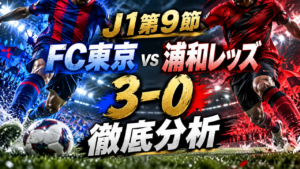 【J1第9節】FC東京vs浦和レッズ徹底分析|長倉幹樹が古巣相手に1G2A!後半3発でFC東京が4連勝 【J1第9節】FC東京vs浦和レッズ徹底分析|長倉幹樹が古巣相手に1G2A!後半3発でFC東京が4連勝