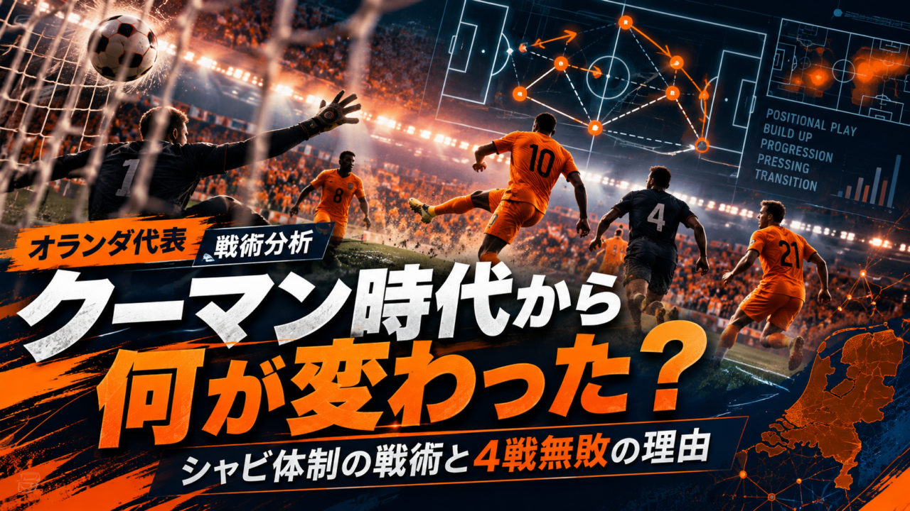 【オランダ代表】クーマン時代から何が変わった？シャビ体制の戦術と4戦無敗の理由