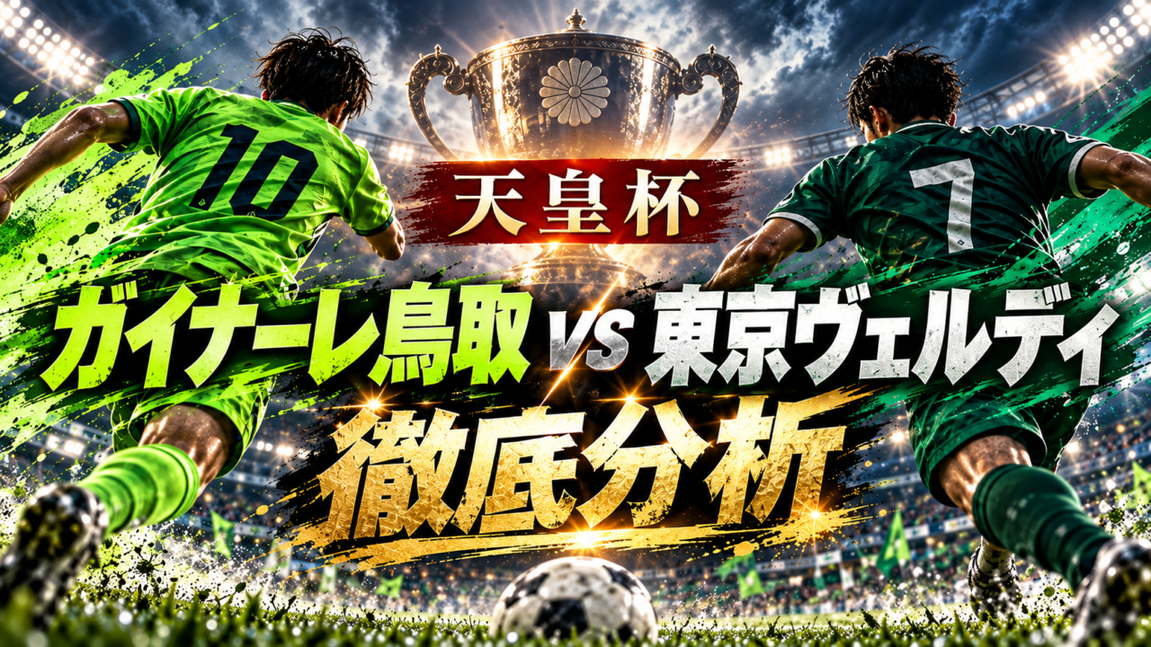 2026年10月7日、天皇杯 JFA 第106回全日本サッカー選手権大会3回戦で、ガイナーレ鳥取と東京ヴェルディが味の素スタジアムで対戦した。