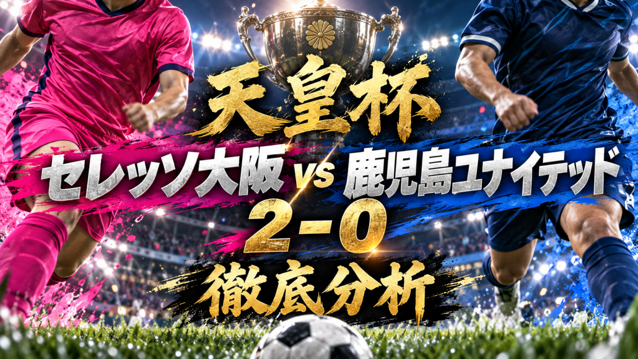【天皇杯】セレッソ大阪vs鹿児島ユナイテッド徹底分析｜ルーカス＆阪田弾で2-0！鹿児島の“連続ジャイキリ”を阻止