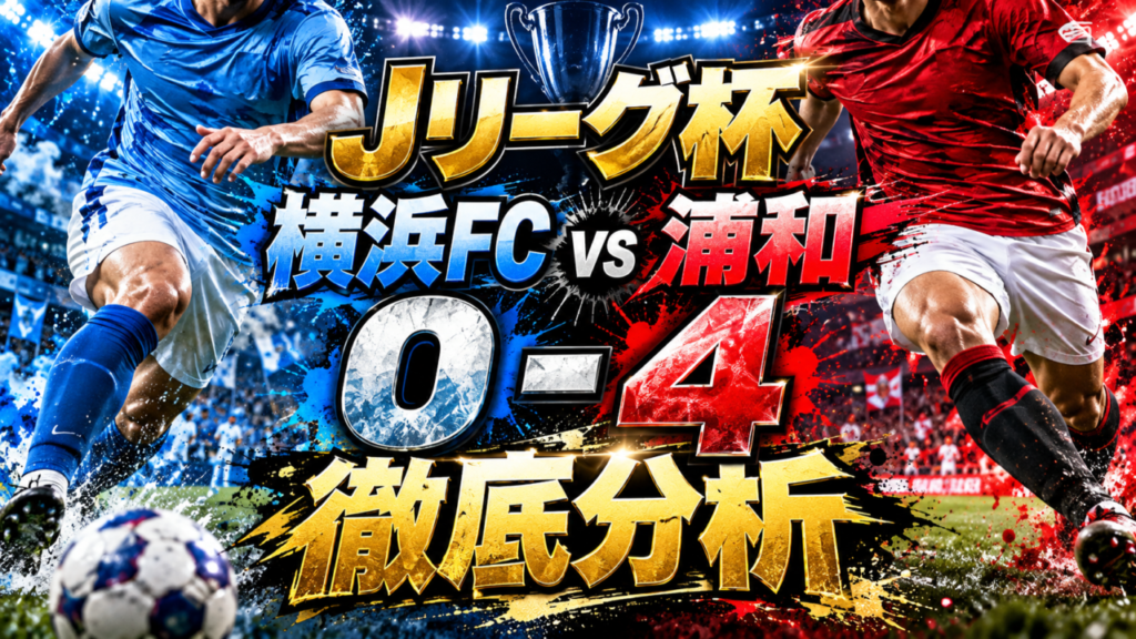 【ルヴァンカップ3回戦】横浜FCvs浦和レッズ徹底分析｜浦和が4発完勝！肥田野蓮治・笹修大・小森飛絢が前半で3得点！若手躍動で4回戦進出！