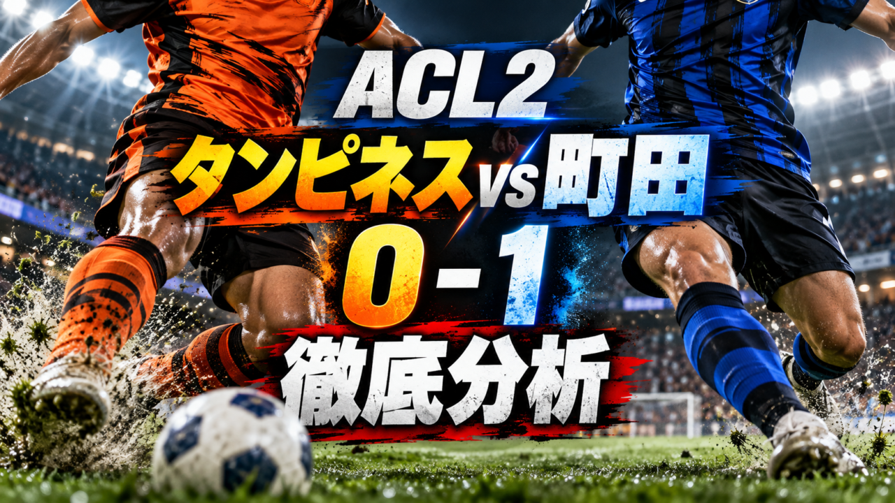 【ACL2第2節】タンピネスvsFC町田ゼルビア徹底分析｜90+4分に望月ヘンリー海輝が劇的決勝弾！シュート19本の猛攻、町田がシンガポールで執念の勝利！